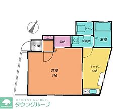 ソシア安行慈林 1Kの間取図画像