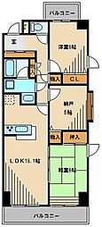 プロスペクト浦和常盤 3LDKの間取図画像