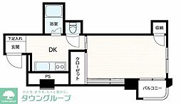 ビジネスハイツ川口 1DKの間取図画像