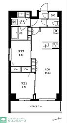 アーバンパーク船堀II 2LDKの間取図画像