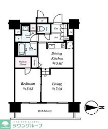 CASSIA錦糸町 1LDKの間取図画像