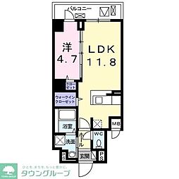 ローヤルマンション 1LDKの間取図画像