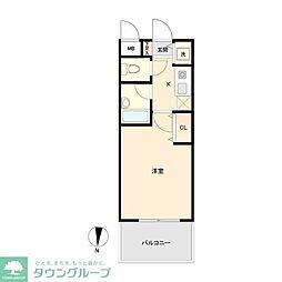 ミューズ両国2 1Kの間取図画像