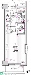 ガーラ行徳グランドステージ 1Kの間取図画像