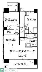 アデニウム新小岩 3LDKの間取図画像