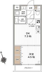 REPURE西葛西レジデンス 1DKの間取図画像