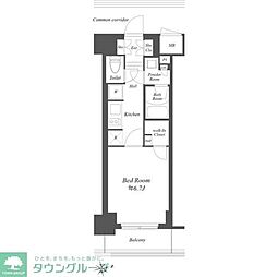 BRANSIESTA東陽町 1Kの間取図画像