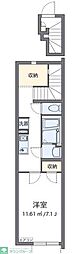 ウェルテクス 1Kの間取図画像