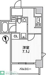 ライトハウス元浅草 1Kの間取図画像