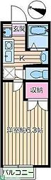 サンプレイス 1Kの間取図画像