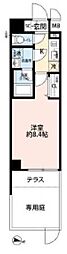 プレール・ドゥーク本所吾妻橋3 1Kの間取図画像