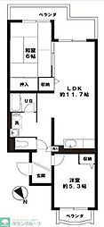 メゾン38 2LDKの間取図画像