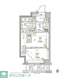 CRACIA本所吾妻橋 1DKの間取図画像
