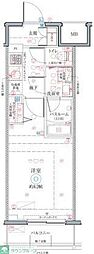 CREVISTAお花茶屋 1Kの間取図画像