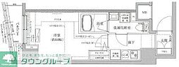 ティモーネプレミアムノルド亀戸 1Kの間取図画像