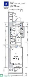 ジーベック錦糸北斎通り 1Kの間取図画像