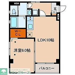 ウィステリア1 1LDKの間取図画像