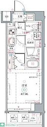 CREVISTA高砂2 1Kの間取図画像