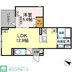 セレスティア新堀 1LDKの間取図画像
