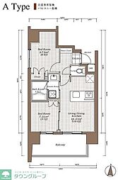 TheParkcross錦糸町レジデンス 1SLDKの間取図画像