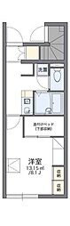 レオパレスポポラーレ 1Kの間取図画像