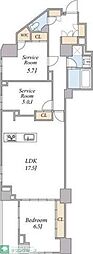 SPコート南小岩 1SLDKの間取図画像