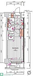 ARTESSIMOREVE 1Kの間取図画像