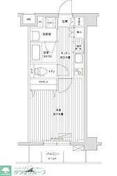 ロイヤルパレス 1Kの間取図画像