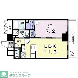 セジュール・モリ 1LDKの間取図画像
