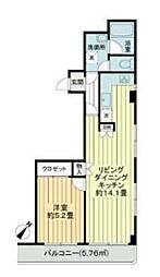 マンション新小岩 1LDKの間取図画像