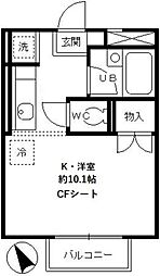 間取図画像 1K