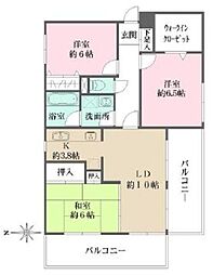 リレント成城 3LDKの間取図画像