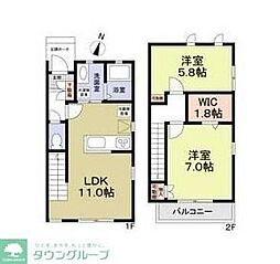 ToRyo 2LDKの間取図画像