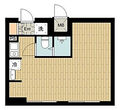 吉祥寺本町ビューハイツ ワンルームの間取図画像