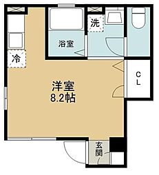 BelleLead ワンルームの間取図画像