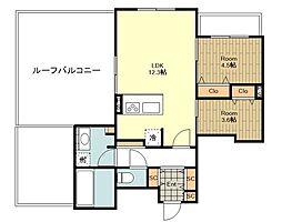 EDIT吉祥寺 2LDKの間取図画像