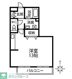 セジュール井草2 ワンルームの間取図画像
