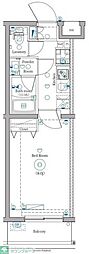 dips明大前 1Kの間取図画像