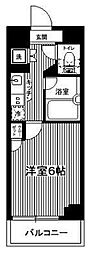 ルーブル都立家政参番館 1Kの間取図画像