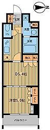 プライムアーバン小金井本町 1DKの間取図画像