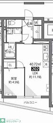 杉並区久我山2丁目マンション ワンルームの間取図画像