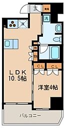 ラ・グラースダイヤモンドマンション桜上水 1LDKの間取図画像