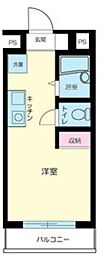 パークプラザ西荻窪 ワンルームの間取図画像