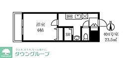 ガーデンハウス東高円寺 1Kの間取図画像