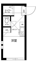 レイハウス ワンルームの間取図画像