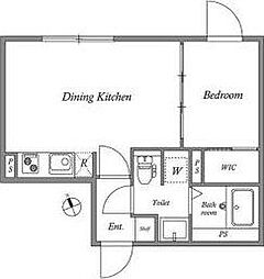 GRANPASEO荻窪 1DKの間取図画像