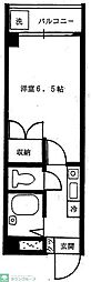 ゆとりすとK5 ワンルームの間取図画像