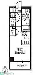 T'sgarden高円寺 1Kの間取図画像