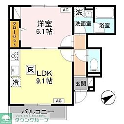 Pronghorn 1LDKの間取図画像