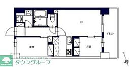 センチュリー八王子ルミエール 2LDKの間取図画像